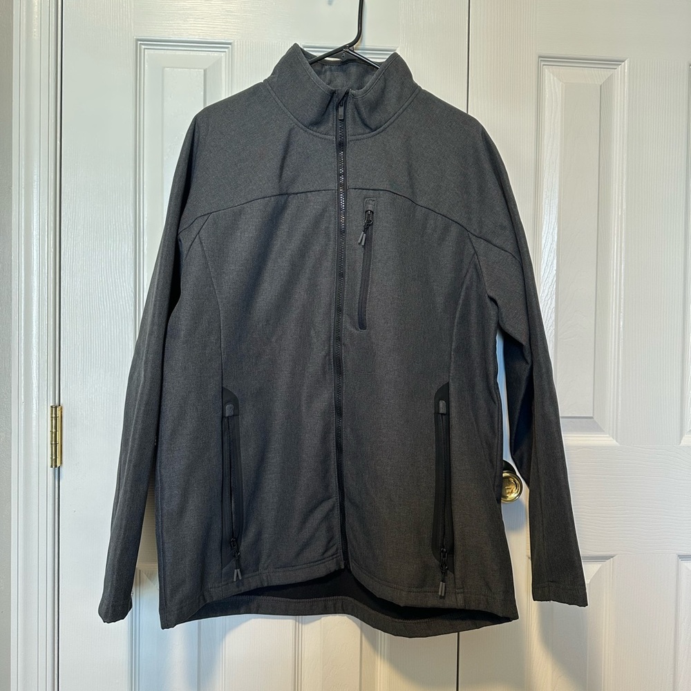 all in motion Men's Charcoal Gray Full-Zip Performance Jacket